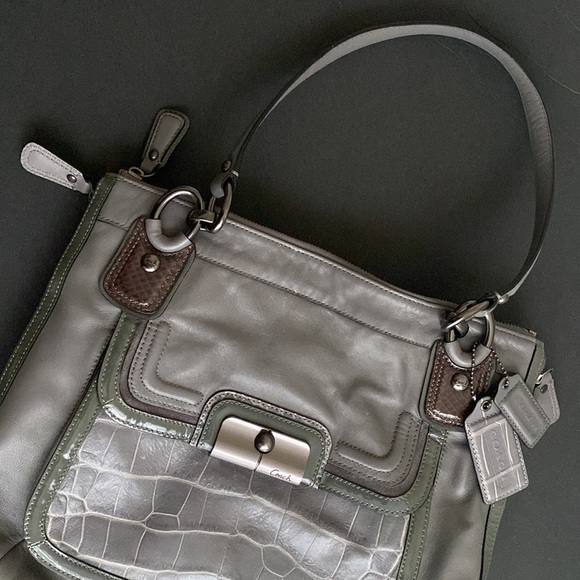 Coach Kristin Spectator North South Hobo Leather Tote Bag Style 18303 - Picture 5 of 16